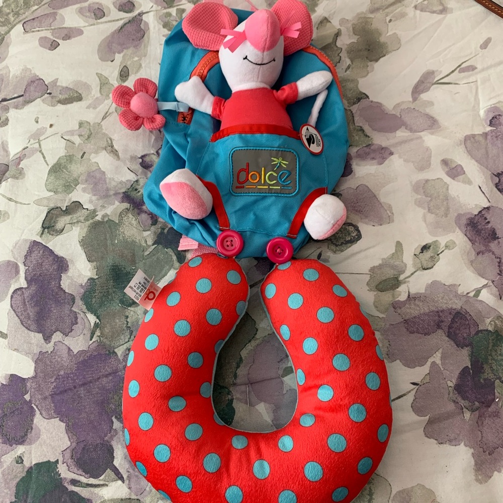 New Kids Backpack with Neck pillow